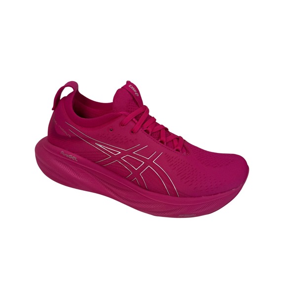 Asics Shoes - Asics Gel Nimbus 25 Running Shoes Womens 9 Pink Rave Silver 1012B356 701